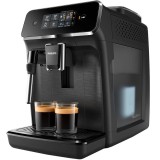 Espressor automat Philips EP2220/10, sistem de spumare a laptelui, 2 bauturi, filtru AquaClean, rasnita ceramica, optiune cafea macinata, Negru