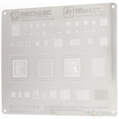 BGA Reballing Mechanic, iSmt Series Steel Stencil 3 in 1, iPhone XR, Xs, Xs Max foto