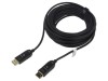 Cablu DisplayPort 2.0 optic Goobay 50m negru, mufă DisplayPort la ambele capete, aurit, compatibil 8K UHD