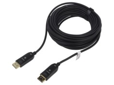 Cablu DisplayPort Goobay 30m negru mufă - mufă, fibră optică, 8K UHD
