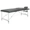 vidaXL Masă de masaj cu 2 zone, cadru aluminiu, antracit, 186 x 68 cm 110174