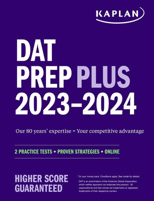 DAT Prep Plus 2023-2024: 2 Practice Tests + Proven Strategies + Online foto