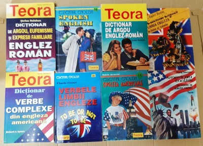 8 dictionare limba engleza Teora (Argou, Eufemisme, Verbele, American English) foto