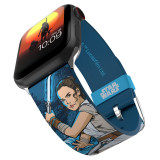 Curea pentru smartwatch editia Star Wars Rey, Bratara cu licenta oficiala, compatibila cu orice marime si serie Apple Watch (ceasul nu este inclus), s