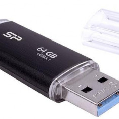 Stick USB Silicon Power Blaze B02, 64GB, USB 3.1 (Negru)