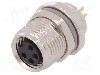 Conector M8, 4 pini, clasa etanseitate IP67, TE Connectivity - T4031017041-000