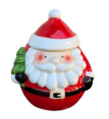 VAS DECORATIV CU CAPAC, MODEL MOS CRACIUN