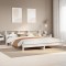 Gossi cadru de pat fara saltea, alb, 180x200 cm, lemn masiv pin