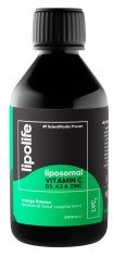 LVC3 - Vitamina C, D3, K2 plus Zinc lipozomala 240ml Lipolife