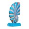 Set 3 sculpturi din lemn pictat manual Bundle Nautilus Shell
