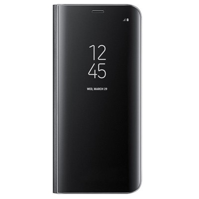 Husa pentru Samsung Galaxy S8 clear view neagra foto