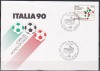 Italia 1988 - Cupa Mondială de fotbal - Italia 1990, FDC, Stampilat