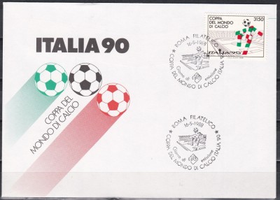 Italia 1988 - Cupa Mondială de fotbal - Italia 1990, FDC foto