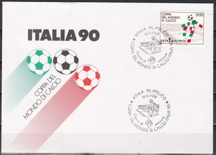 Italia 1988 - Cupa Mondială de fotbal - Italia 1990, FDC