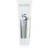 Revlon Professional Revlonissimo Color Care Șampon și balsam 2 &icirc;n 1 pentru părul grizonat și alb fără sulfat 275 ml