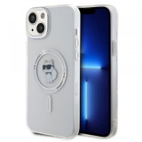 Husa MagSafe pentru Apple iPhone 15 Plus, Karl Lagerfeld, IML Choupette, Transparenta KLHMP15MHFCCNOT