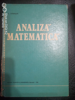 Analiza matematica-O.Stanasila foto