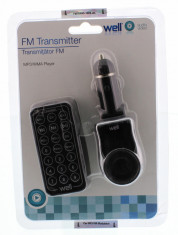 Modulator FM, MP3, telecomanda, Well foto