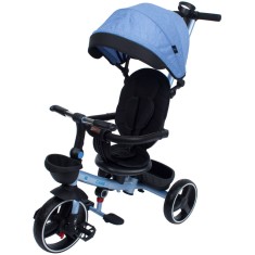 Tricicleta pliabila pentru copii Impera albastru, scaun rotativ, copertina de soare, maner pentru parinti Kidscare for Your BabyKids