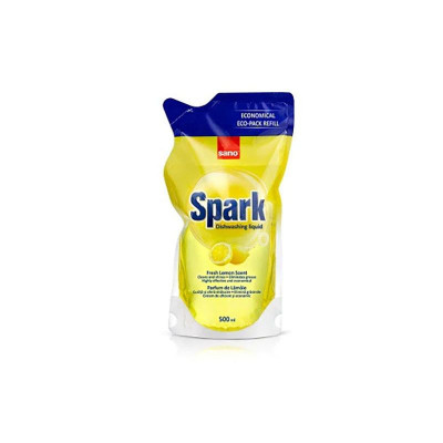 Detergent Vase Sano Spark Lemon Rezerva 500 ml foto