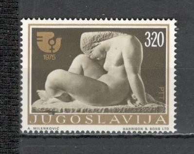 Iugoslavia.1975 Anul international al femeii-Sculptura SI.381 foto