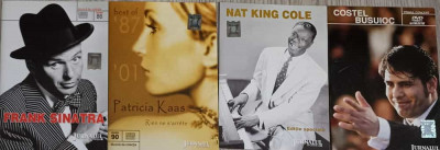 SET 4 CD-URI MUZICA INTERNATIONALA (COSTEL BUSUIOC, NAT KING COLE, PATRICIA KAAS, FRANK SINATRA) foto