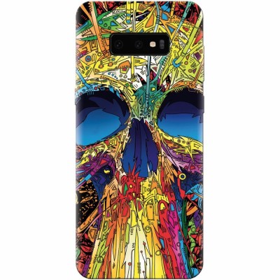 Husa silicon pentru Samsung Galaxy S10 Lite, Abstract Multicolored Skull foto