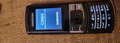 Telefon Rar Slide Samsung C3050 Stratus Black Liber retea Livrare gratuita! foto