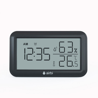 Termometru si higrometru digital de camera, ceas cu alarma, memorie, suport foto