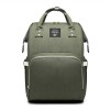 Rucsac multifunctional pentru mamici, flippy, din panza oxford, compartimentare multipla, impermeabil, 43 x 18 x 26 cm, verde army
