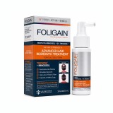 Soluție pentru creșterea părului Foligain, Minoxidil 5% și Trioxidil 5%, pentru bărbați, pulverizator, 59 ml