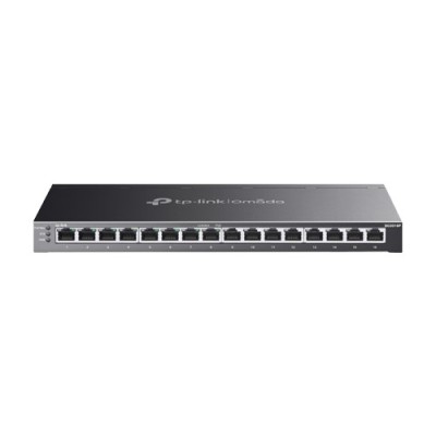 Switch 8 porturi RJ45 Gigabit PoE, 8 x RJ45 Gigabit, Buget PoE 120W, Management - TP-Link Omada SG2016P foto