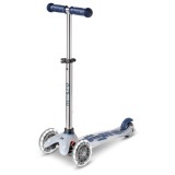 Trotinetă MICRO Mini DeLuxe Flux LED navy blue