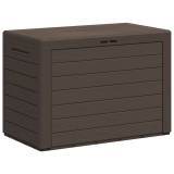 vidaXL Ladă de depozitare pentru grădină, maro, 78 x 44 x 55 cm