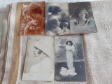 LOT CARTI POSTALE PERIOADA INTERBELICA, 4+1, CIRCULATE