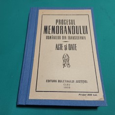 PROCESUL MEMORANDULUI ROM&Acirc;NILOR DIN TRANILVANIA * ACTE ȘI DATE * 1933 *07