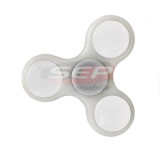 Fidget Spinner cu LED Alb