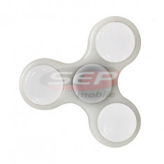 Fidget Spinner cu LED Alb