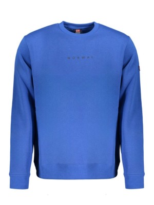 Bluză bărbați fară fermoar cu imprimeu cu logo, Regular fit, Albastru &amp;icirc;nchis, 2XL foto