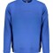 Bluză bărbați fară fermoar cu imprimeu cu logo, Regular fit, Albastru &icirc;nchis, 2XL