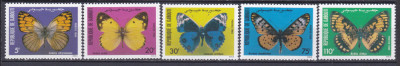 DB1 Fauna Fluturi 1984 Djibouti 5 v. MNH foto