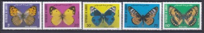 DB1 Fauna Fluturi 1984 Djibouti 5 v. MNH foto