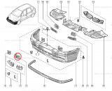 Grila bara fara Renault Scenic , Megane 1, capac original partea stanga 7700834258 Kft Auto, Automobile Dacia Mioveni