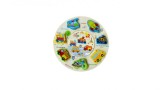 Puzzle rotund 3D incastru din lemn, vehicule, Oem
