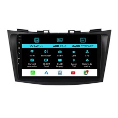 Navigatie Dedicata Suzuki Swift (2010-2017), 9Inch, 4Gb Ram, 64Gb Stocare, Carplay