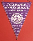 Fanion fotbal - FC UJPEST BUDAPESTA (Ungaria) 23x18 cm