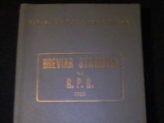 BREVIAR STATISTIC AL R P R /1965-372 PG- foto