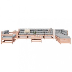 vidaXL Set canapele gradina, 11 piese, lemn masiv brad douglas foto