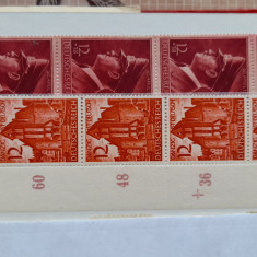 1941-1942-D.Reich -Mi=808,813-Streif 4-Nestamp,fara guma-Mi=46Eur