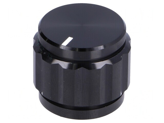 Buton rotativ aluminiu 6,35mm 22x19mm